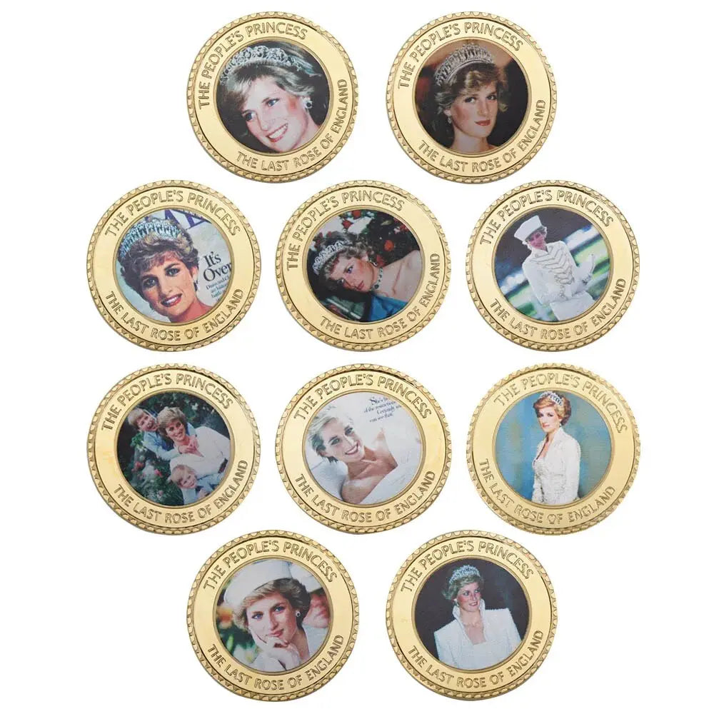 Diana, Princess of Wales Gold Plated Commemorative Coin Set GoGetIt.AI