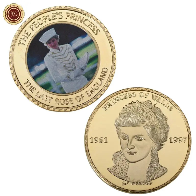 Diana, Princess of Wales Gold Plated Commemorative Coin Set - GoGetIt.AI