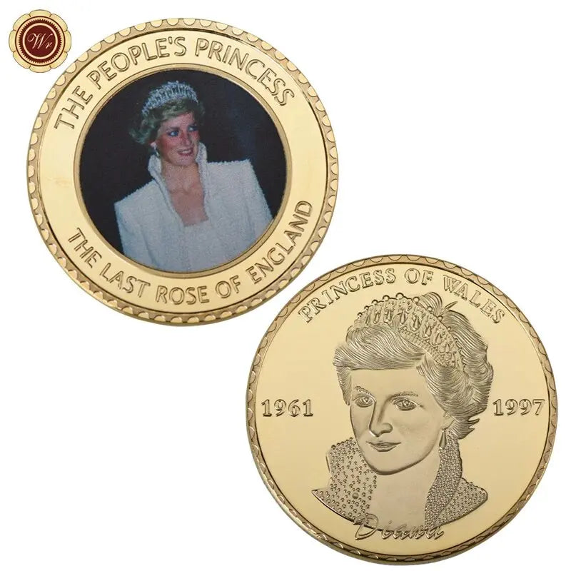 Diana, Princess of Wales Gold Plated Commemorative Coin Set - GoGetIt.AI