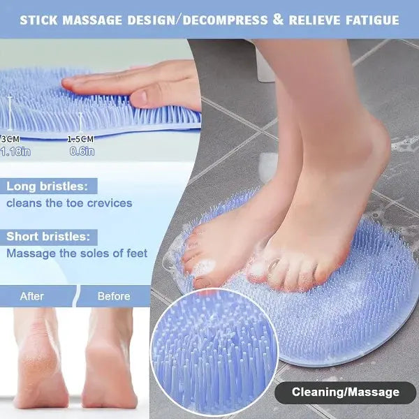 Shower Foot & Back Scrubber Massage Pad - Exfoliating - OFFICIAL GO GET IT ENTERPRISE LLC