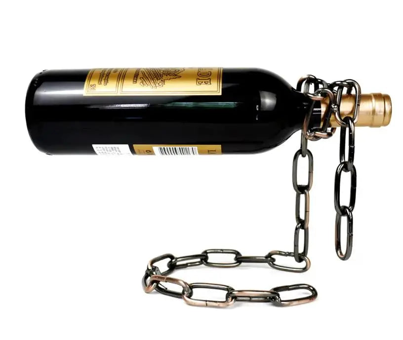 Magic Iron Chain Wine Bottle Holder GoGetIt.AI