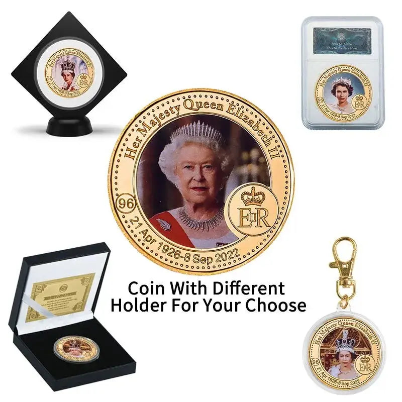 Queen Elizabeth II's 8-Design Commemorative Coin Set. GoGetIt.AI