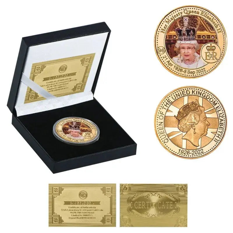 Queen Elizabeth II's 8-Design Commemorative Coin Set.