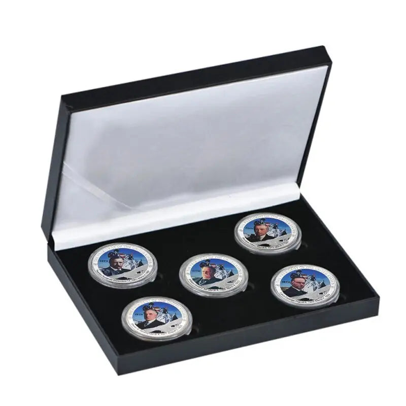 US Presidents Silver Plated Coins Collectibles with Coin Holder Donald Trump