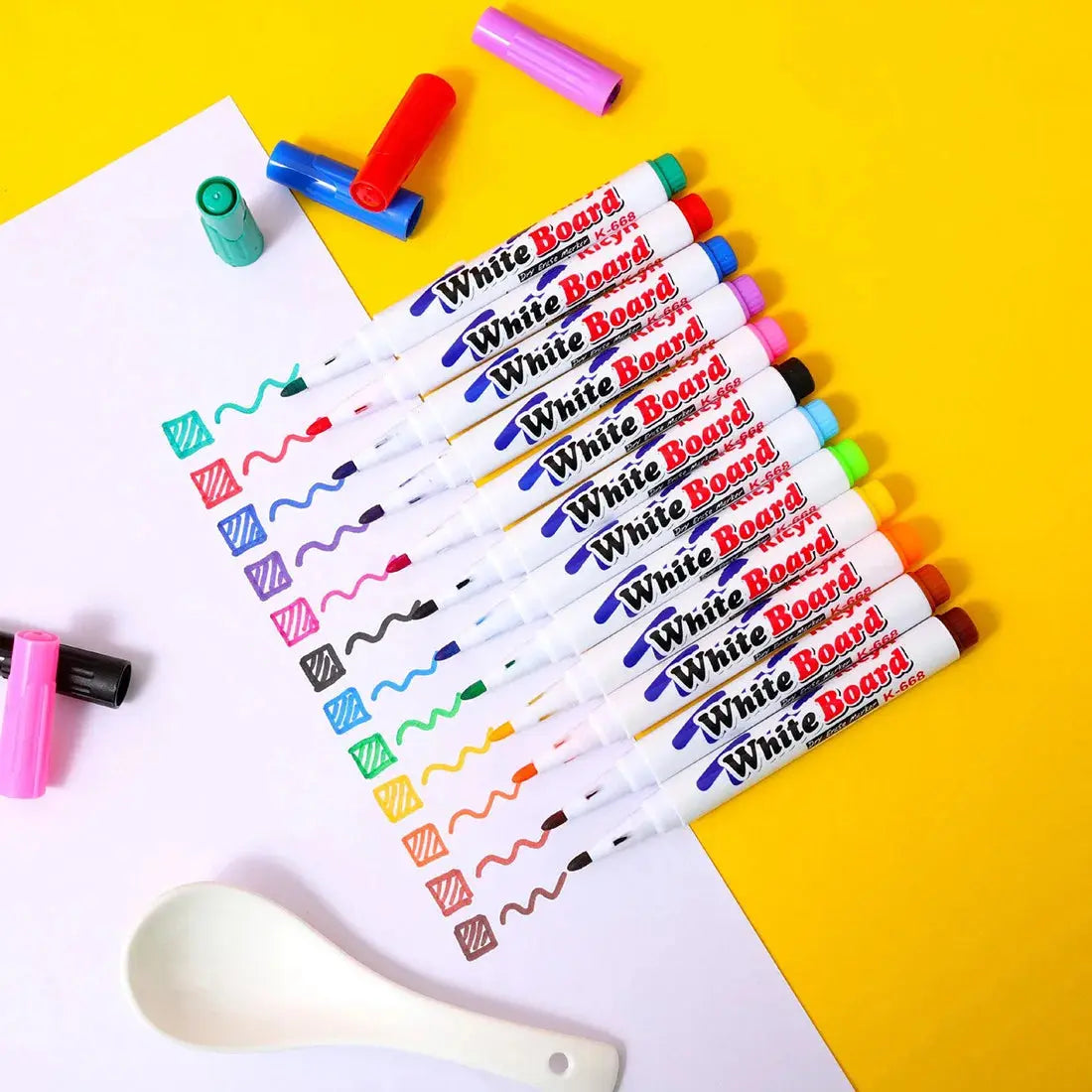 Watercolor Magic Pen Set for Children's Montessori Early Education - Floating Ink Markers, Doodle Water Pens - OFFICIAL GO GET IT ENTERPRISE LLC
