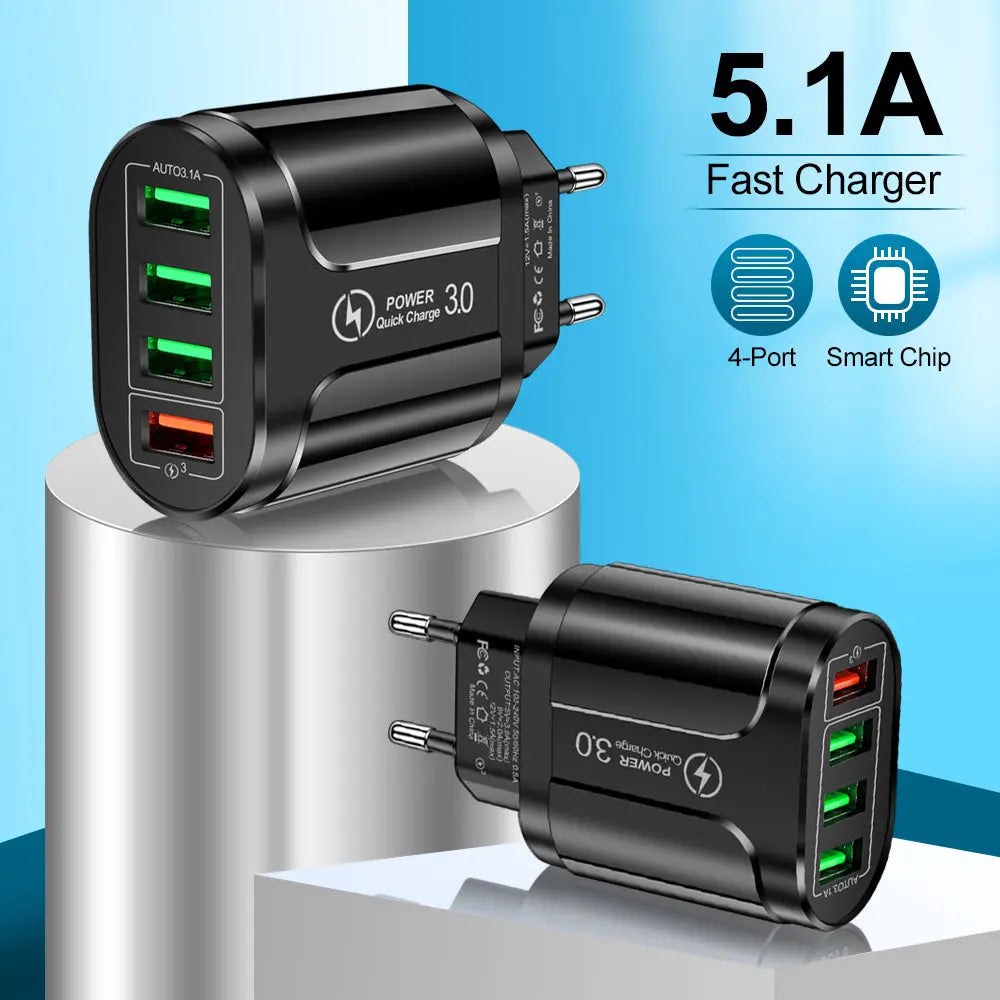 Zippy Charger - 4 USB Port Fast Charger GoGetIt.AI