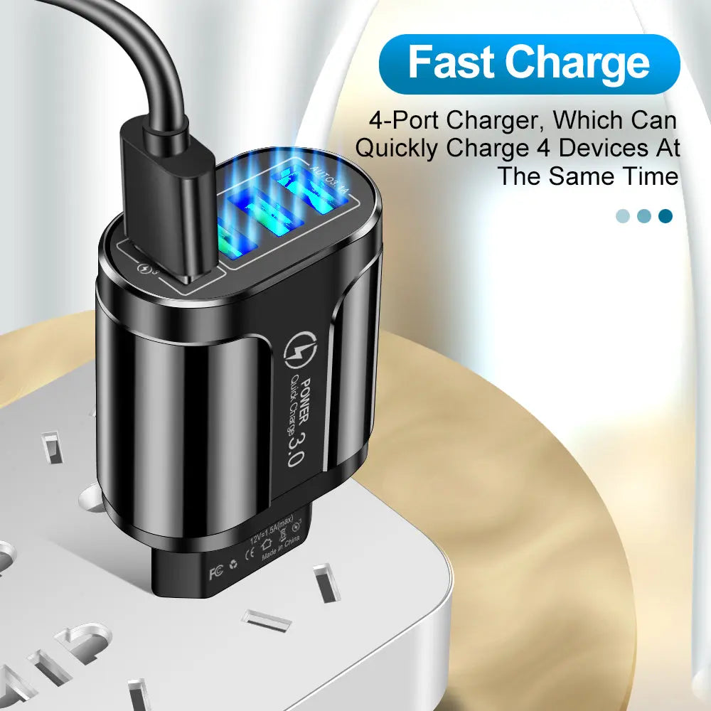 Zippy Charger - 4 USB Port Fast Charger GoGetIt.AI